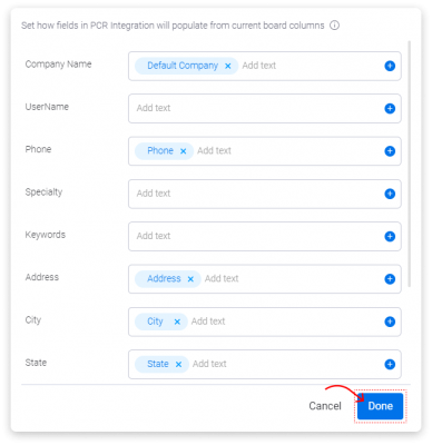 Sync PCRecruiter Companies monday.com